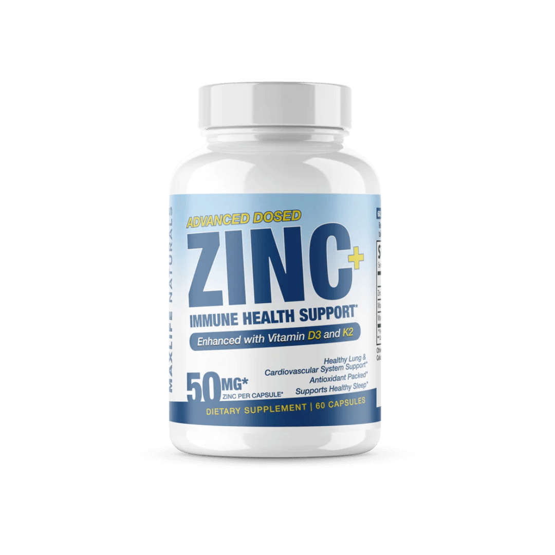 Zinc with Vitamin D3 and K2 - Maxlife Naturals
