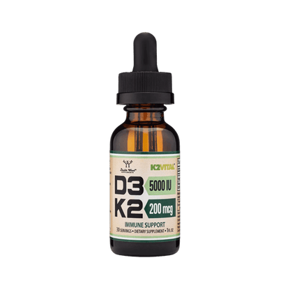 Vitamin D3 + K2 Liquid Drops - Double Wood